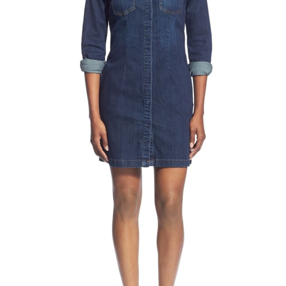 KUT FROM THE KLOTH Blue Denim Shirt Dress_10